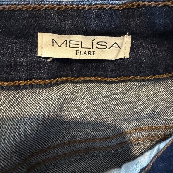 Sofia by Sofia Vergara Dark Blue Flare Jeans - Picture 7 of 9